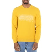 Ermenegildo Zegna Men's Sweaters Yellow Crewneck Knitwear, Size Large