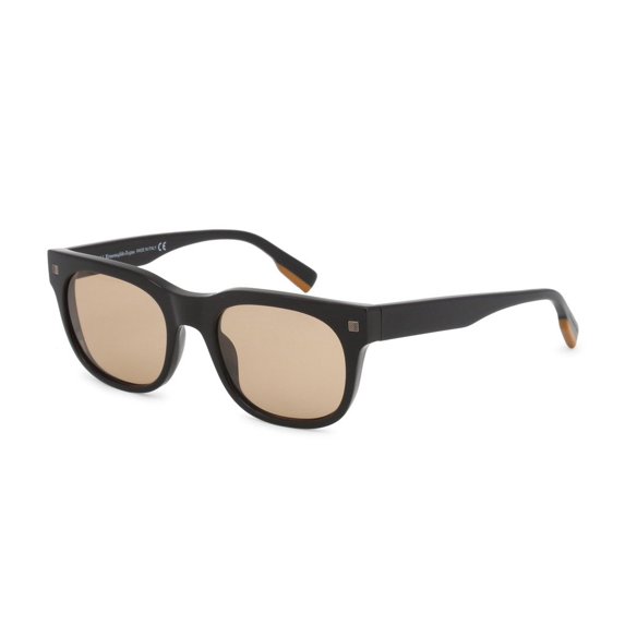 Ermenegildo Zegna Rectangular Sunglasses EZ0101 01E Black 53mm 101