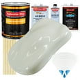 thumbnail image 1 of Ermine White Gallon Premium URETHANE BASECOAT CLEARCOAT Car Auto Paint SLOW Kit, 1 of 6