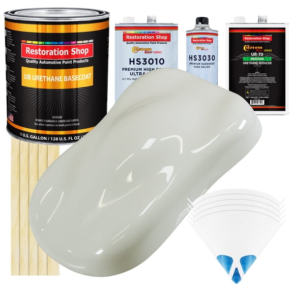 Ermine White Premium Gallon Kit URETHANE BASECOAT Car Auto Paint Kit