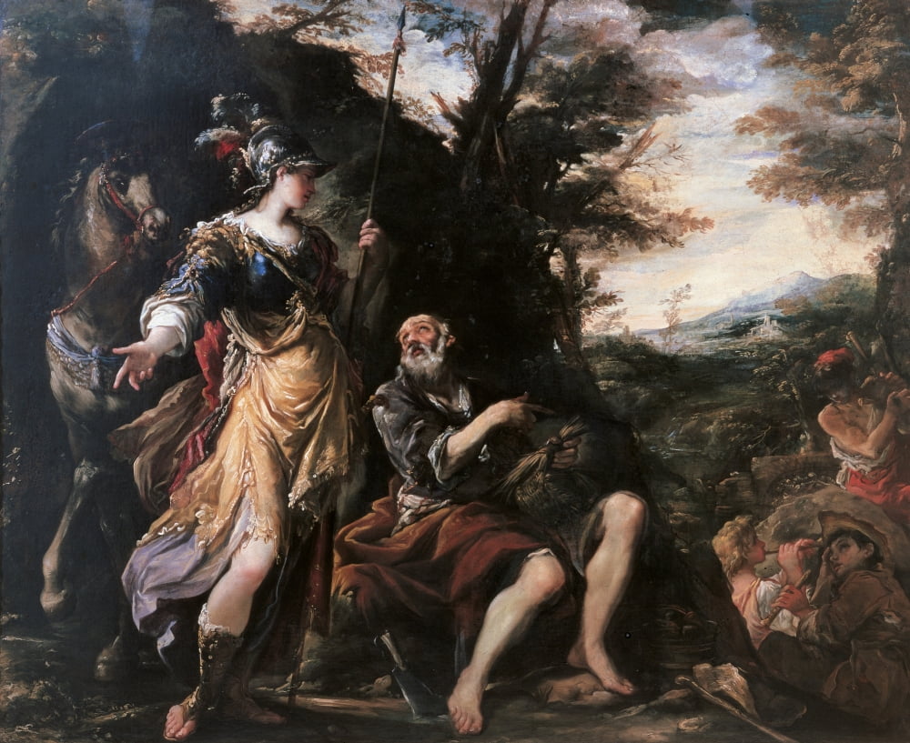 Erminia And The Shepherds Canvas Art -  (36 x 24)