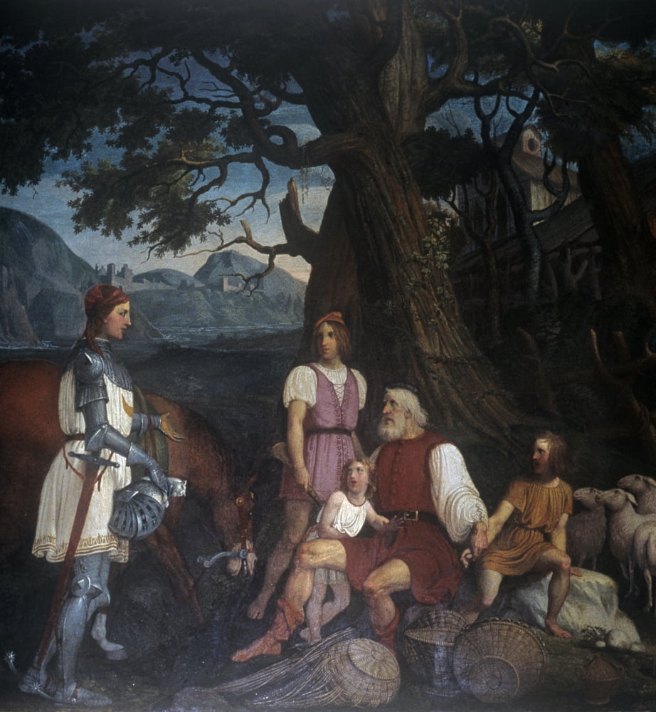 Erminia Finds The Old Shephard Canvas Art - (18 x 24)