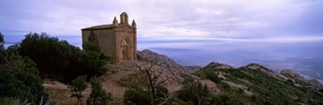 Ermita de Sant Joan at Montserrat Catalonia Spain Canvas Art - Panoramic Images (36 x 12)