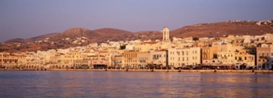 Ermoupoli Syros Greece Canvas Art - Panoramic Images (36 x 13)