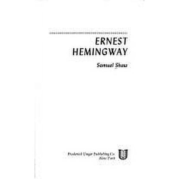 Pre-Owned Ernest Hemingway (Hardcover) 0804428239 9780804428231