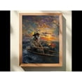 thumbnail image 1 of Ernest Hemingway Art, Hemingway, Fisherman Aesthetic, Old Man And The Sea, Florida Keys Decor, Coastal Wall Art, Maximalist Art, Unframed Poster Size 16x24, 1 of 4