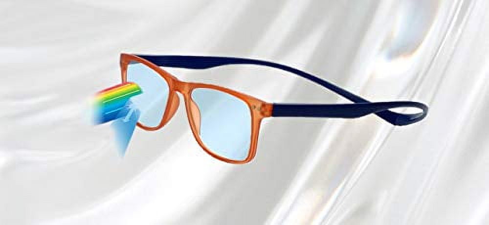 Ernest Hemingway Blue Light Filter& A/R Lenses H4825 Reading Glasses Black/Amber 54 mm