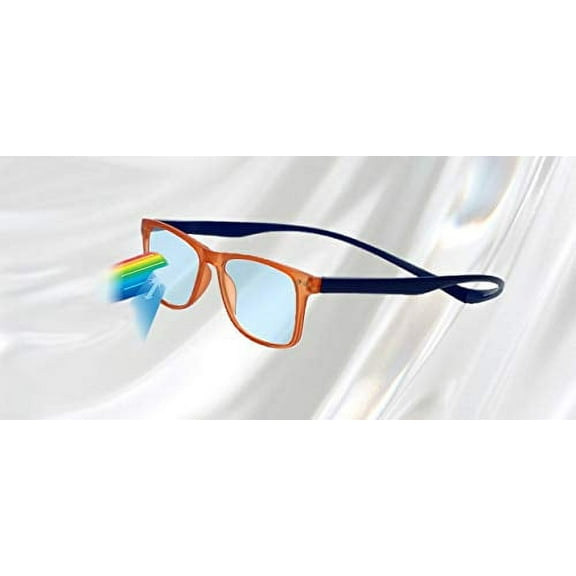 Ernest Hemingway Blue Light Filter& A/R Lenses H4825 Reading Glasses Black/Amber 54 mm