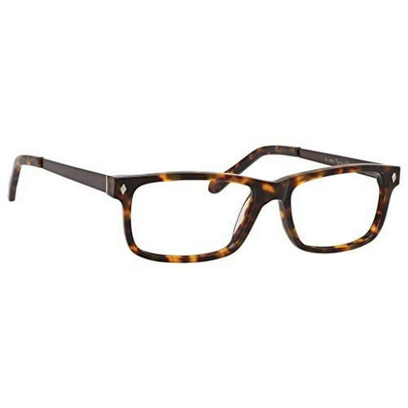 Ernest Hemingway H4690 Unisex Rectangular Reading Eyeglasses in Shiny Tortoise 54 mm