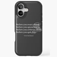 thumbnail image 1 of Ernest Hemingway Quotes Retro Typography Minimal Literary Artistic iPhone Case 17 to 11 Pro Max, 1 of 2