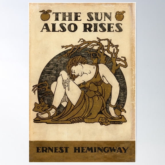 Ernest Hemmingway - The Sun Also Rises Poster Wall Art, Modern Wall Decor For Living Room Bedroom, 8x12 UNFRAMED