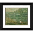 thumbnail image 1 of Ernest Lawson 18x15 Black Ornate Wood Framed Double Matted Museum Art Print Titled - By the River (circa 1906), 1 of 5