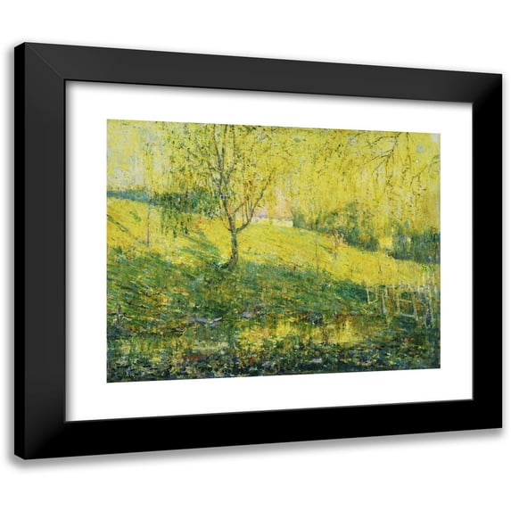 Ernest Lawson 24x20 Black Modern Framed Museum Art Print Titled - Spring