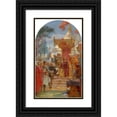 thumbnail image 1 of Ernest Normand 16x24 Black Ornate Framed Double Matted Museum Art Print Titled: King John Granting Magna Carta, 1 of 5