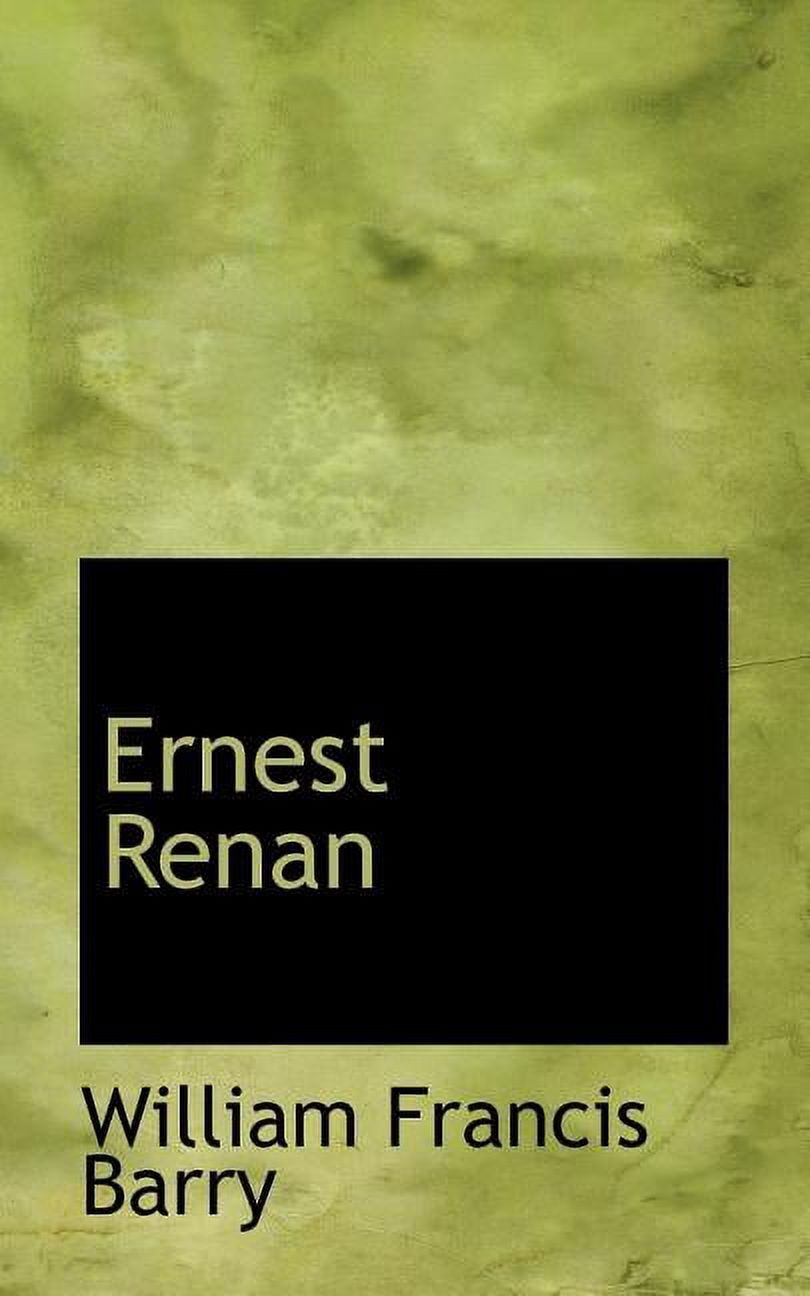 Ernest Renan Paperback