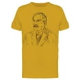 thumbnail image 1 of Ernest Rutherford Sketch T-Shirt Men -Image by Shutterstock, Male Medium, 1 of 2