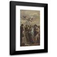 thumbnail image 1 of Ernest Zacharias Platner 9x14 Black Modern Framed Museum Art Print Titled - Christ with Apostles and a Roman Soldier, 1 of 5