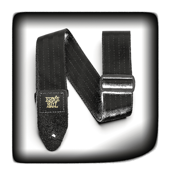 Ernie Ball 2" Seatbelt Webbing Guitar Strap Black