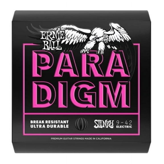 Ernie Ball 2023 Paradigm Super Slinky Electric Guitar Strings, 9-42