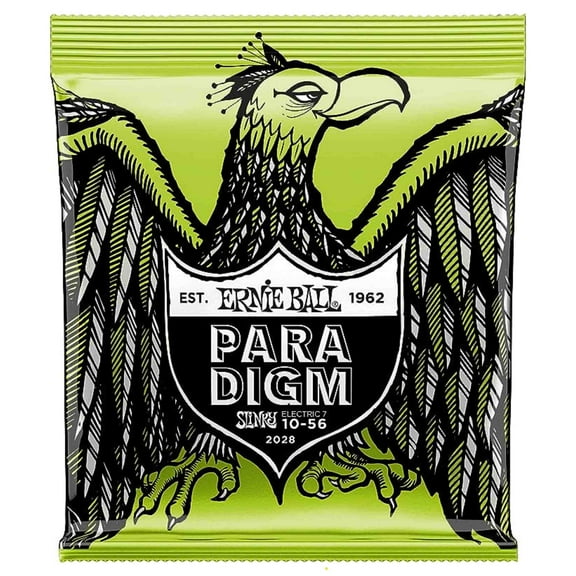 Ernie Ball 2028 Paradigm Regular Slinky 7-String Electric Guitar Strings, 10-56