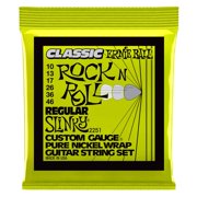 Ernie Ball 2251 Classic Rock N Roll Regular Slinky Pure Nickel Electric Guitar Strings,10-46