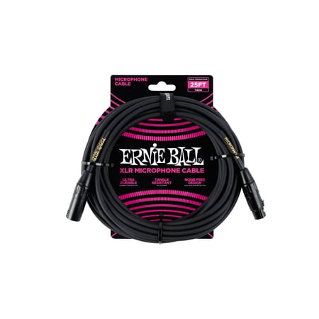 Ernie Ball 25' Male / Female XLR Microphone Cable