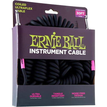 Ernie Ball 30 Foot Coiled Instrument Cable