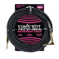 thumbnail image 1 of Ernie Ball Braided Instrument Cable, Straight/Angle, 25ft, Black P06058, 1 of 2