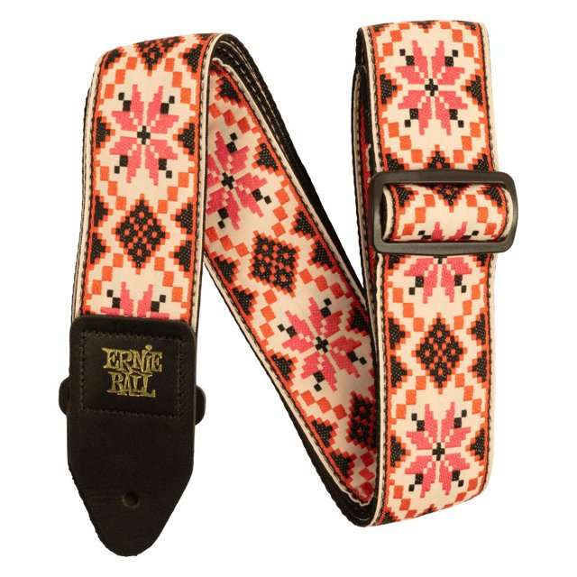 Ernie Ball Classic Jacquard Guitar Strap/Bass Strap - Cinnamon Needlepoint