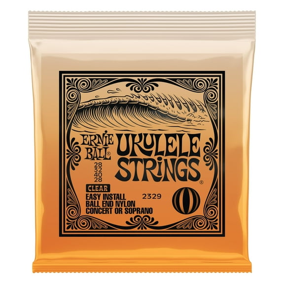 Ernie Ball Ukulele String Set Ball End 28-28 Clear