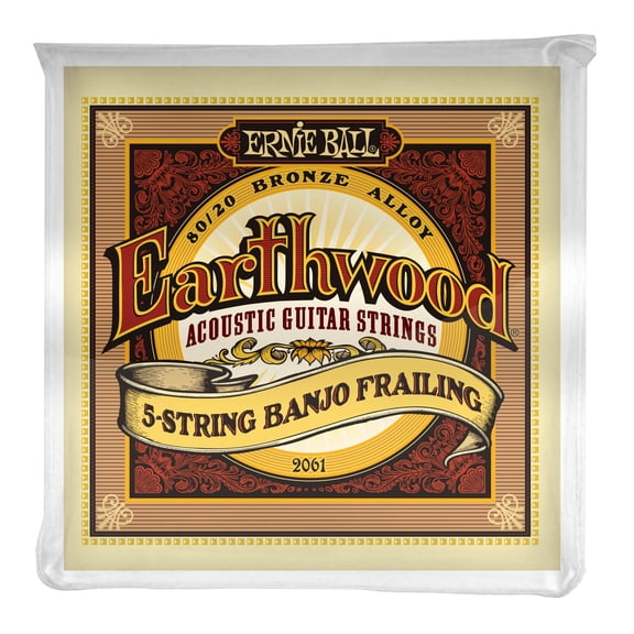 Ernie Ball Earthwood 80/20 Bronze Banjo 5-String Frailing
