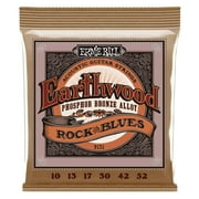 Ernie Ball Earthwood Rock and Blues w/Plain G Phosphor Bronze Acoustic Guitar Strings - 10-52 Gauge