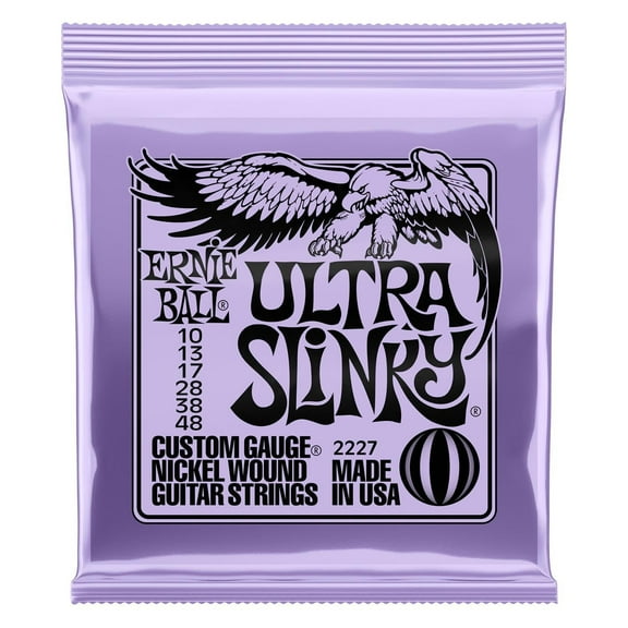 Ernie Ball Electric Guitar Nickel Plated Steel Wound Strings, 5.50 in