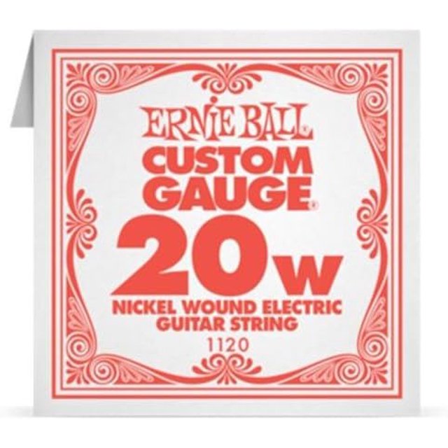 Ernie Ball Electric Guitar Strings (EB 1120 .020 NICKEL WOUND SINGLE