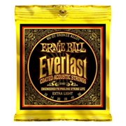 Ernie Ball Everlast Extra Light Coated 80/20 Bronze Acoustic - 10-50 Gauge