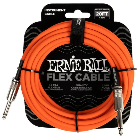 Ernie Ball 20' Flex Instrument Cable