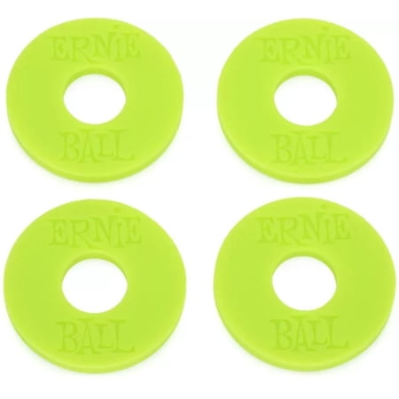 Ernie Ball Guitar Strap Blocks Locks Rubber for Electric Guitar Bass Green