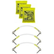 Ernie Ball Guitar Strings Cables Patch Regular Slinky Electric 3 of Each