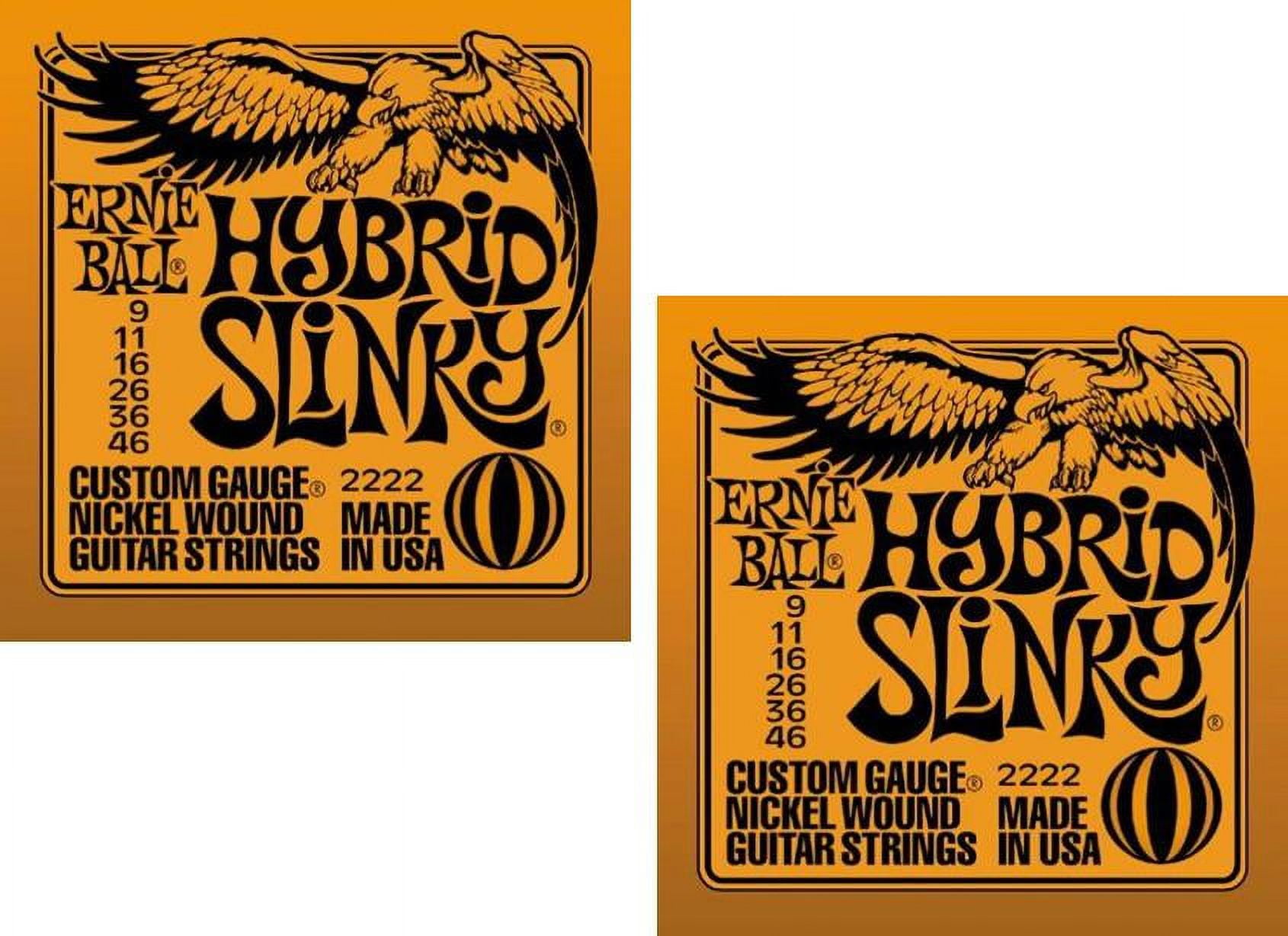 Nickel Wound Guitar Strings (#2222 Hybr… Ernie Ball Hybrid Slinky Electric Guitar Strings, Nickel