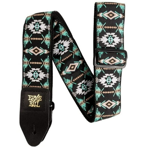 Ernie Ball Southwestern Turquoise Jacquard Guitar Strap