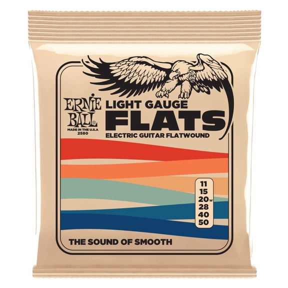Ernie Ball Flats Light Flatwound Electric Guitar Strings - 11-50