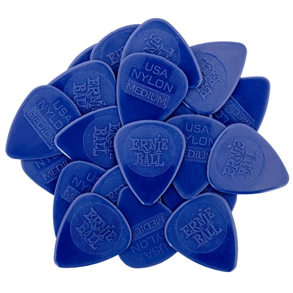 Ernie Ball Nylon Guitar Picks, Medium, 50-pack P09131