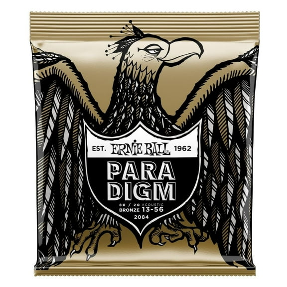 Ernie Ball Paradigm 80/20 Bronze Acoustic Guitar Strings | Medium | 13-56