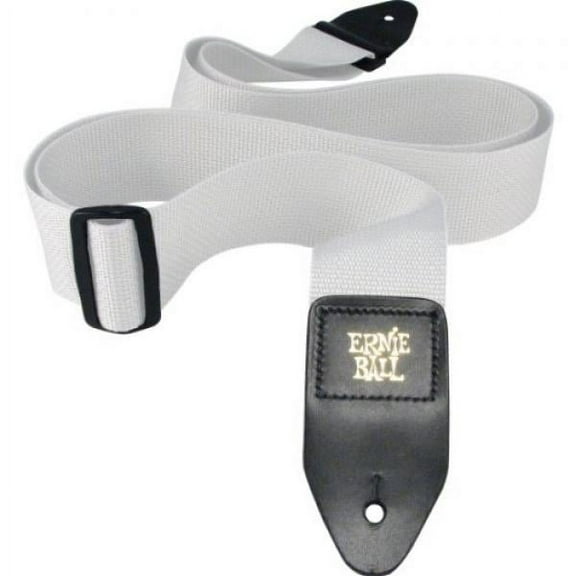 Ernie Ball Polypro Guitar/Bass Strap - White