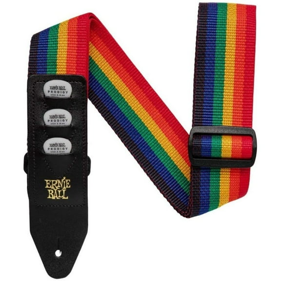 Ernie Ball Rainbow Polypro Pickholder Guitar Strap P04188