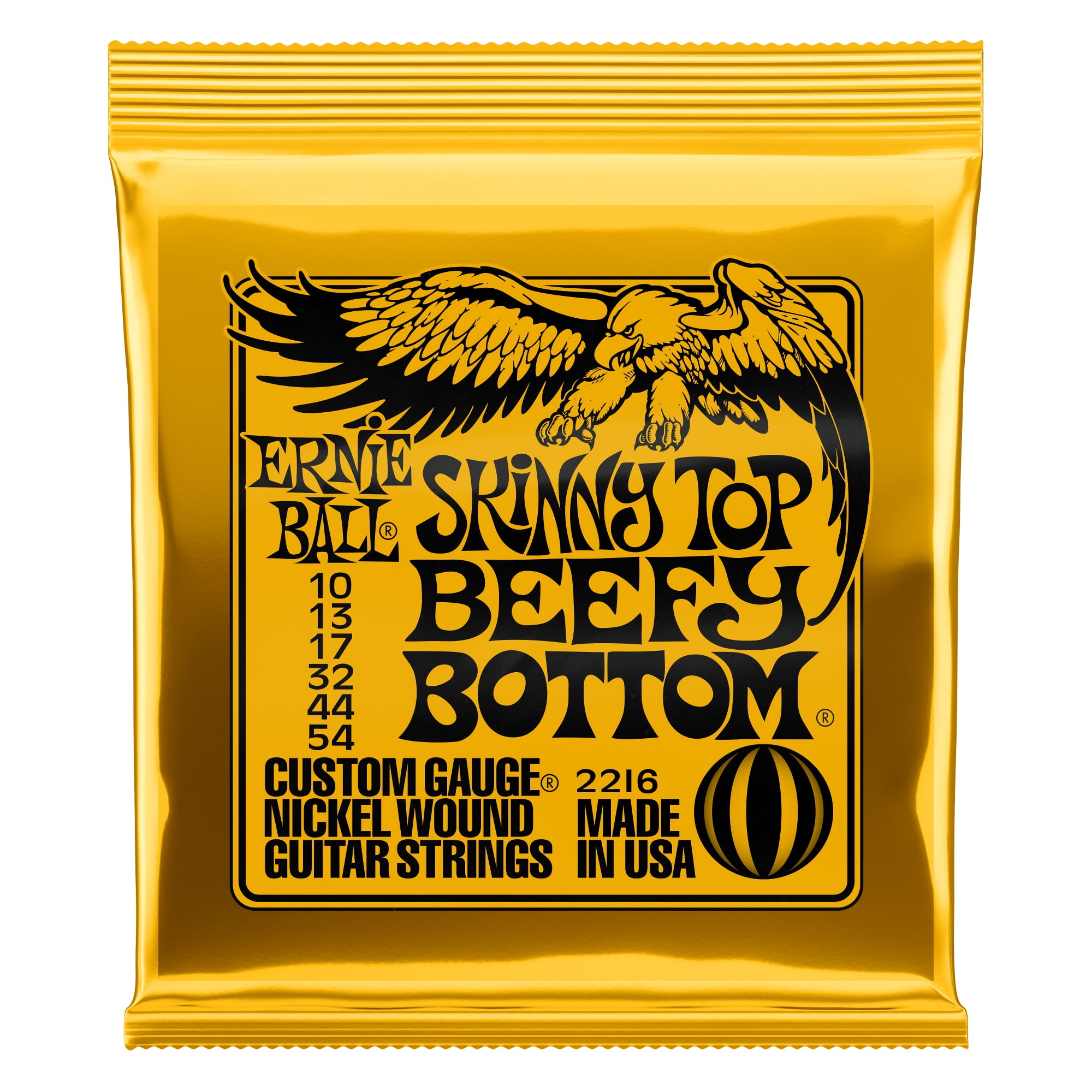 Ernie Ball Skinny Top Beefy Bottom Slinky Nickel Wound Electric Guitar Strings - 10-54 Gauge