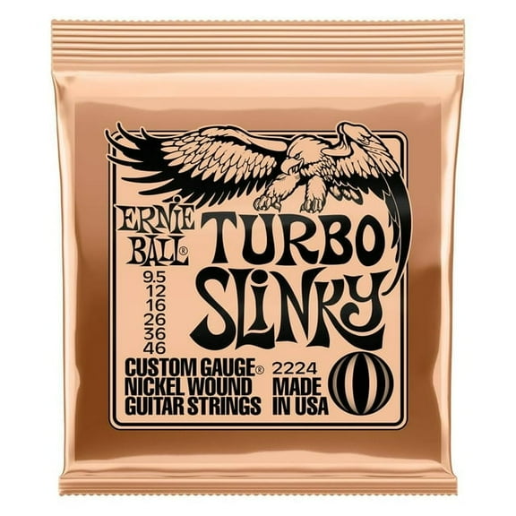 Ernie Ball Slinky Stringed Instrument Strings Nickel-Plated Steel, Multicolor, 0.07 lb, 0.25"