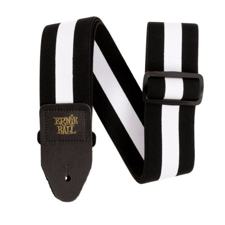 Ernie Ball Comfort Stretch Guitar/Bass Strap - Racer White