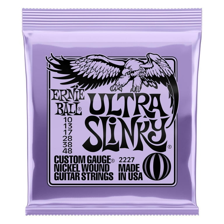 Ernie Ball Electric Guitar Nickel Plated Steel Wound Strings 5.50 in Walmart
