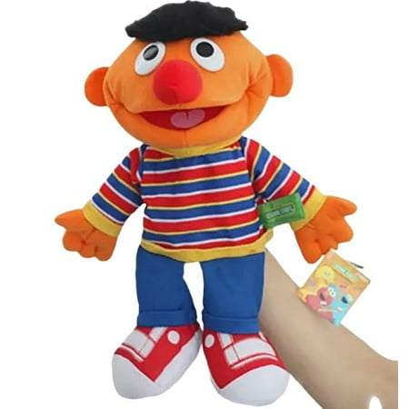 Ernie SesameStreet Puppets Plush Hand Puppet Muppet, 13", 1 count